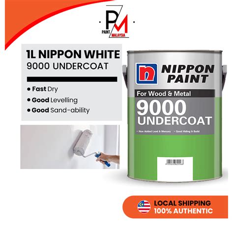 NIPPON Paint 9000 Undercoat Wood Metal Wood Undercoat Paint Cat