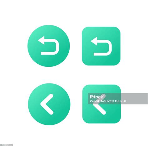 Back Button Icon User For User Interface Uiux Stock Illustration