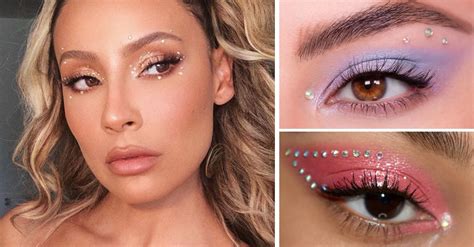 Incre Bles Ideas De Maquillaje De Ojos Con Cristales