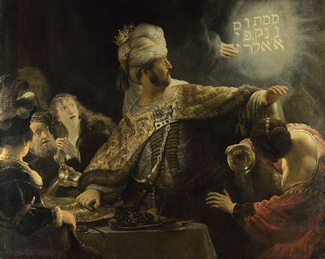 Belshazzar’s Feast - Rembrandt Van Rijn - Museum Quality Oil Painting ...