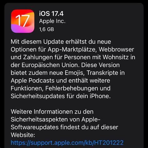 La mise à jour est prête iOS 17 4 pour l iPhone d Apple Sir Apfelot