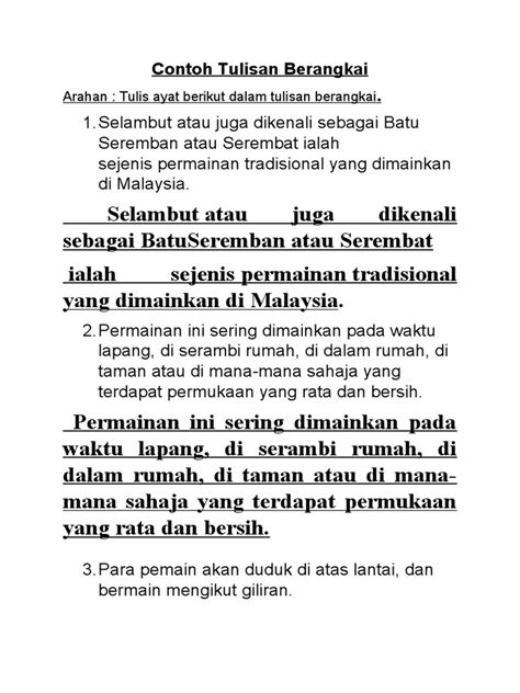 Tulisan Berangkai Pdf