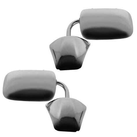 Chrome Manual Side View Mirrors Left Lh Right Rh Pair Set For Pickup