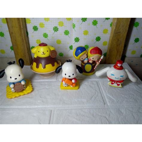 Sanrio 40th Anniversary Figures Pompompurin Pochacco Patandjimmy And