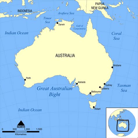 Full Political Map Of Australia Australia Full Political Map Vidiani