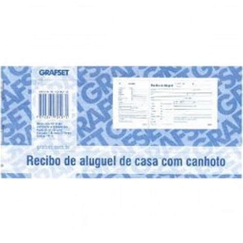 RECIBO DE ALUGUEL UND CANHOTO 50 FOLHAS 208 X 86MM REF 4019