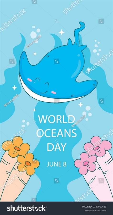 Lets Save Our Oceans World Oceans Stock Vector Royalty Free