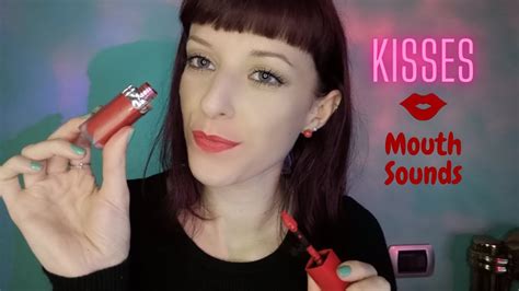 Lipstick Application 💄 Mouth Sounds And Kisses Asmr Ita Youtube