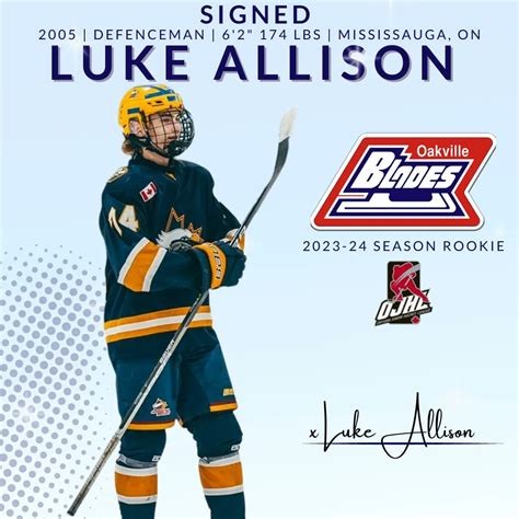 Oakville Blades on Twitter: "🖊️ Signing Alert! 🖊️ Congratulations to ...