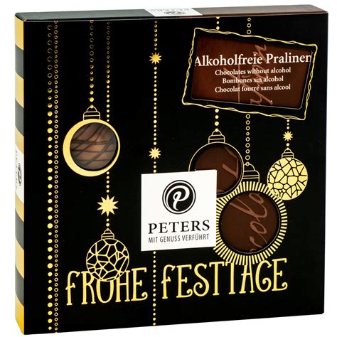 Frohe Festtage Alkoholfreie Pralinen 200g PETERS Pralinen