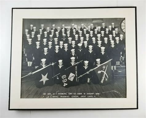 Photograph Recruit Training Command Company Us Naval Training Great