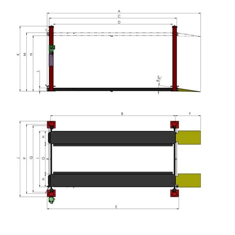 Quatro Stacker High Boy 4 (Four) Post Lift 8,000 LB.