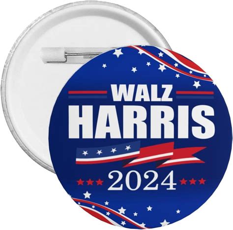 Kamala Harris Waltz Button Pins Kamala Harris Tim Waltz President