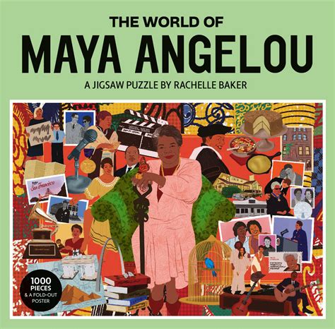 The World Of Maya Angelou 1000 Piece Jigsaw Puzzle By Caged Bird