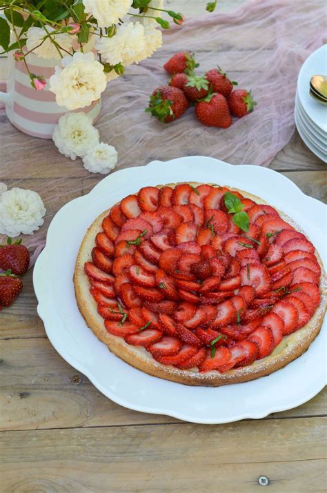 Tarte Fine Fraises Basilic La P Tite Cuisine De Pauline