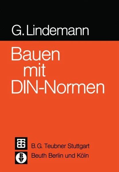 Bauen mit DIN Normen von Georg Lindemann Fachbuch bücher de