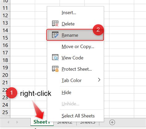 How To Rename A Worksheet In Excel