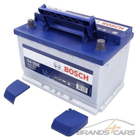 Bosch Autobatterie V Ah Starterbatterie A Ersetzt Ah