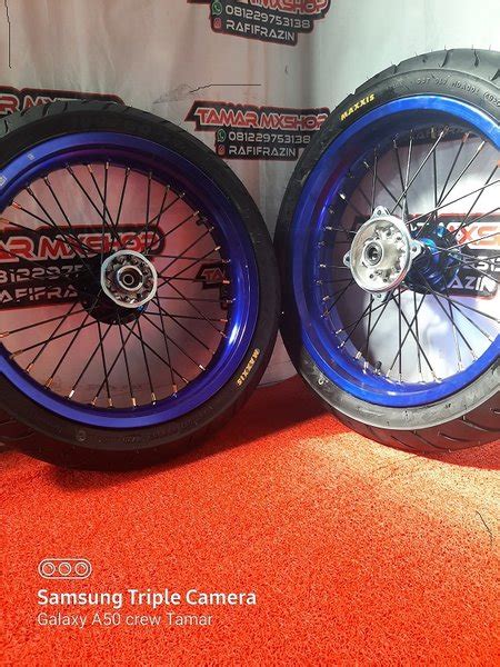 Jual Velg Klx Dtracker 150 Velg Super Moto Full Set Ban Maxxis Di Lapak