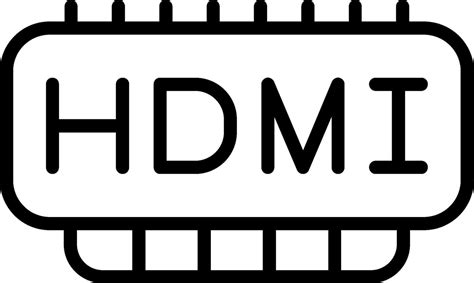 Hdmi Port Line Icon 48944155 Vector Art At Vecteezy