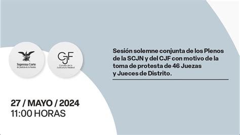 Sesión solemne conjunta de los Plenos de la SCJN y del CJF YouTube