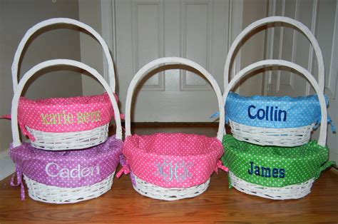 Monogrammed Easter Basket