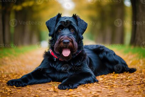 Cute Giant Schnauzer. Portrait of a beautiful Giant Schnauzer dog in