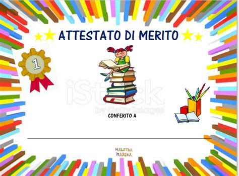 ATTESTATI I Giochi Didattici Della Maestra Marika Indorato