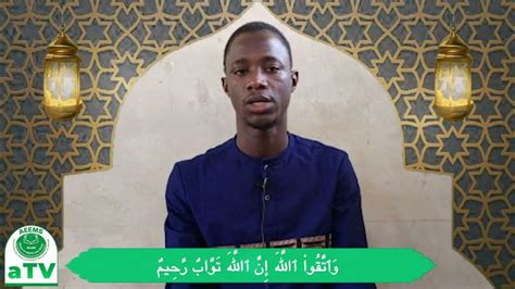 Programme Ramadan 2023 Saïd Drame Sourate Al Hujurat 49 Versets 10 18 Youtube