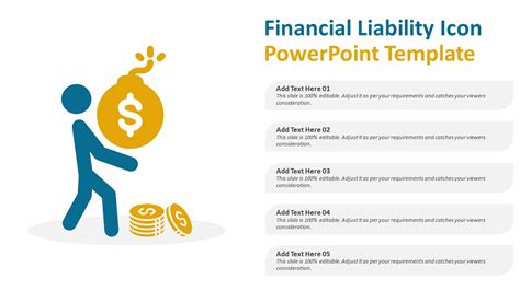 Financial Liability Icon Powerpoint Template Ppt Templates