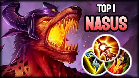 Wild Rift Top 1 Nasus Grandmaster Full Ranked Youtube