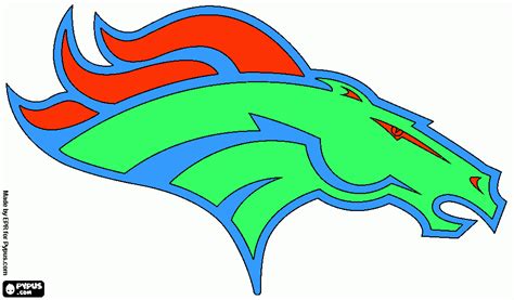 Broncos Logo Coloring Pages