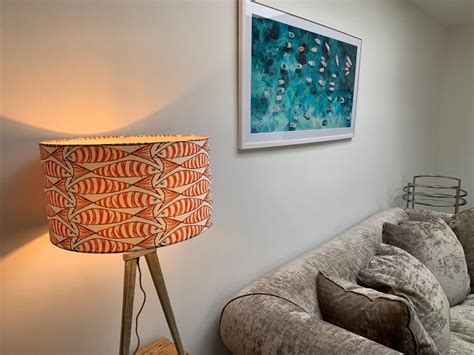 Coastal Mackerel Design Handmade Lampshade Etsy Uk