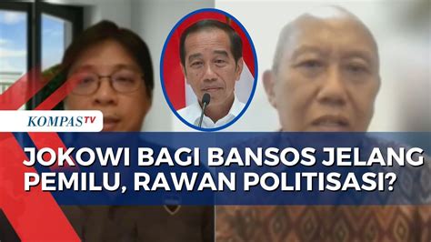 Jokowi Gencar Bagi Bagi Bansos Jelang Pemilu Ini Kata Tenaga Ahli