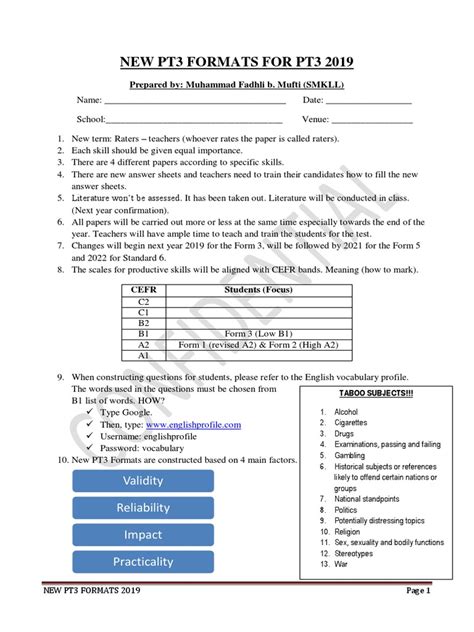 Pt3 2019 Latest Formats Question Multiple Choice