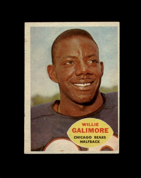 Topps Football Willie Galimore Starx Vg Cs Ebay