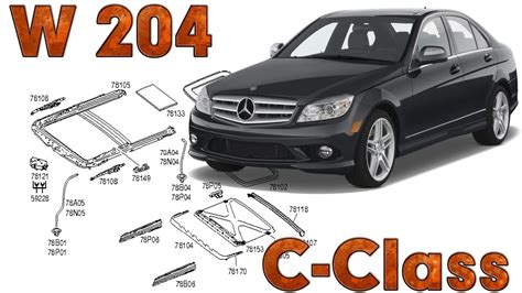 C Class W204 Fault Locations Sliding Roof Soft Top Mountings Youtube