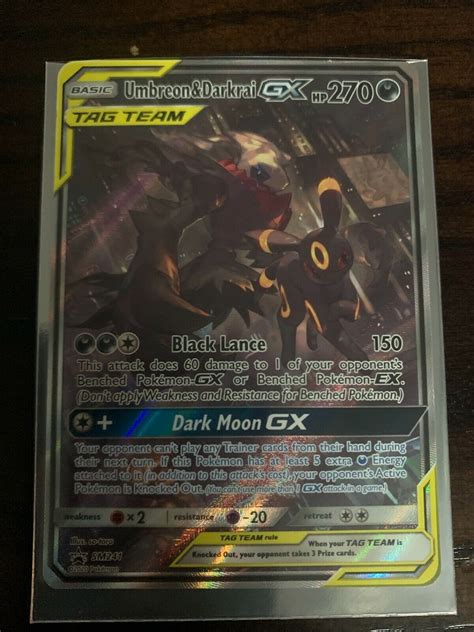 Affordable Goods Pokemon TCG Umbreon Darkrai GX SM241 JUMBO CARD