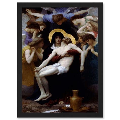 William Adolphe Bouguereau Pieta Jesus Mary Christian Artwork Framed