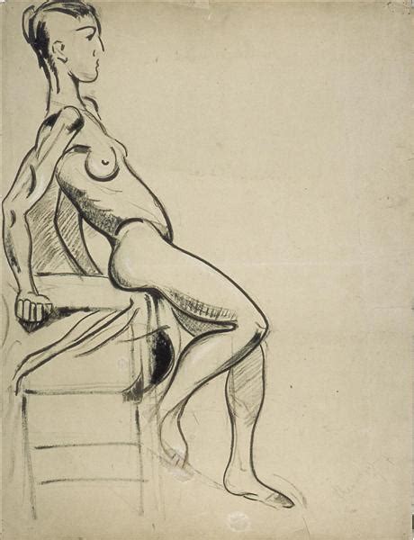 Female Nude On A Chair 1931 Theo Van Doesburg WikiArt Org