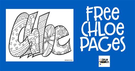 9 Chloe Coloring Pages Free Printable — Stevie Doodles