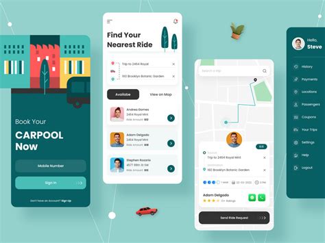 Amazing Carpool App by CMARIX Infotech ~ EpicPxls