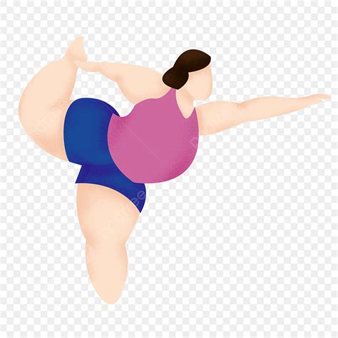 Weight Loss Clipart Hd PNG Hand Drawn Girl Doing Yoga Weight Loss