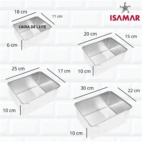 Kit 4 Formas De Bolo Retangulares Altas Assadeiras MadeiraMadeira