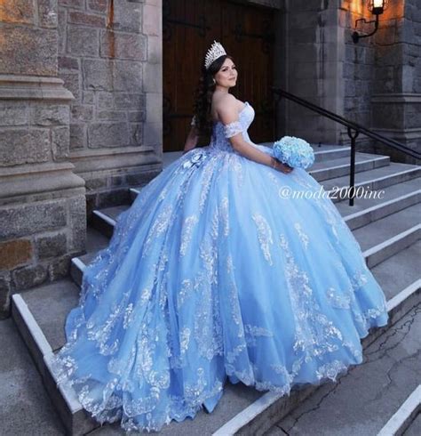 Vestidos De Quinceanera Azul Cielo