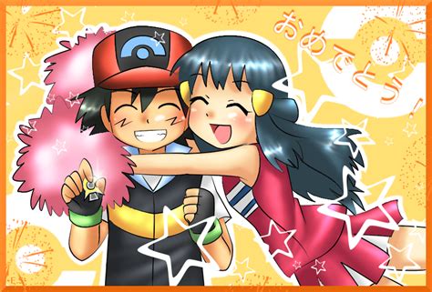 Ash And Dawn Pearlshipping Fan Art 24273542 Fanpop