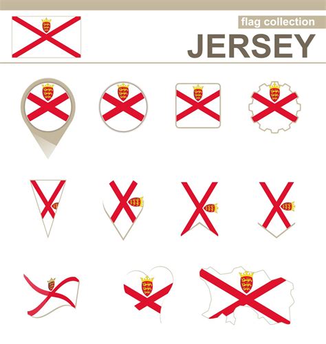 Jersey Flag Collection 5730121 Vector Art at Vecteezy