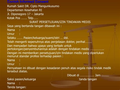 Ppt Persetujuan Tindakan Medis Informed Consent Powerpoint