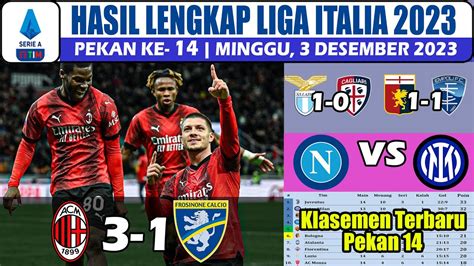 Hasil Liga Italia Tadi Malam Hasil Ac Milan Vs Frosinone Serie A