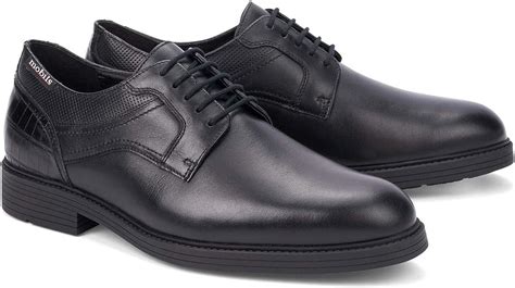 Mephisto Mobils by FLAVIEN Chaussure à Lacets en Cuir pour Homme Noir